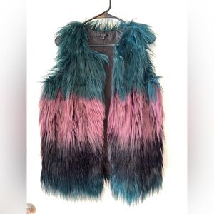 Ombre Faux Fur Vest​​